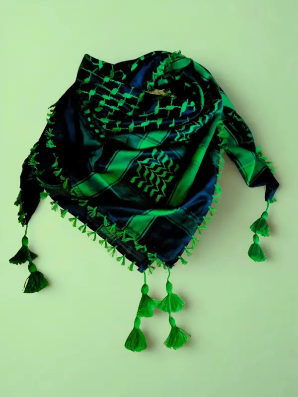 Grøn og sort Vævet, Keffiyeh