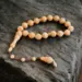 Håndlavet Tasbih med 33 Perler i Appelsintræ, Fra Tyrkiet