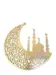 Eid Mubarak Holzdekoration Gold 10 cm