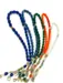Droppformat glas Tasbih med silverdetaljer, 33 pärlor