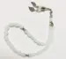 Droppformat glas Tasbih med silverdetaljer, 33 pärlor