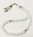 Droppformat glas Tasbih med silverdetaljer, 33 pärlor