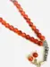 Orange & Gold Glas Tasbih med 33 Perler