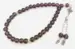 Granatäppelfärgat Glas Tasbih med 33 Pärlor
