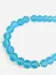 Frozen Blue Farvet Glas Tasbih med 33 Perler