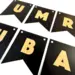 Umrah Mubarak banner i klassisk sort