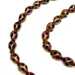 Nøddebrun håndlavet luksus tasbih med ægte sølv, 33 perler