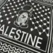 Handgjord Palestina Muletaske med dragkedja - Svart/vit