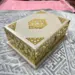 Große Koran-Geschenkbox in Cremeweiß mit goldenen Details