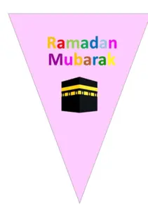 Ramadan Mubarak Dekoration Kaaba (6 Stk) - Hergestellt in Dänemark