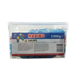 smølfer i stor boks Haribo 2000g