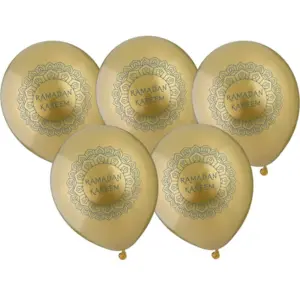Ramadan Kareem Partyballons in Goldfarbe