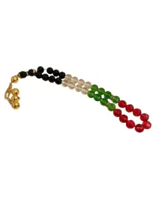 Palestina tasbih med gyllene hänge 33 pärlor