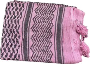 Palästina Schal, Keffiyeh, Rosa/Schwarz