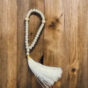 White Pearl Tasbih 33 Pärlor