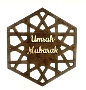 Umrah Mubarak Holztafel