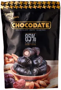 Chokladdadlar Extra mörk 85% från Chokodate