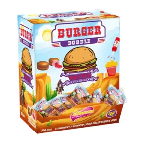 Burger Bubble Strawberry Bubble Gum 1 st.