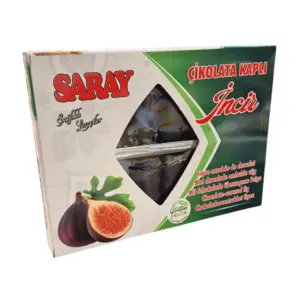 Saray Glutenfria Chokladöverdragna Fikon, 280g.